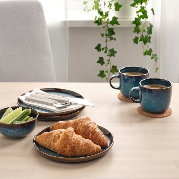 GLADELIG - Side plate, blue, 20 cm - best price from Maltashopper.com 70503639