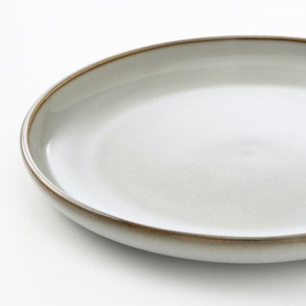 GLADELIG - Side plate, grey, 20 cm - best price from Maltashopper.com 10457145