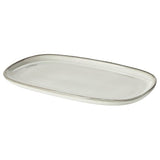 GLADELIG plate, grey, 31x19 cm