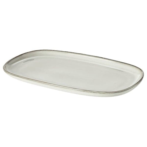 GLADELIG - Plate, grey, 31x19 cm