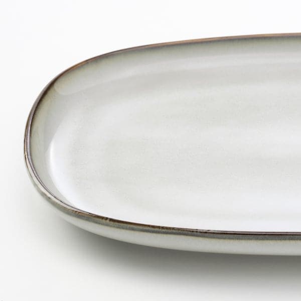 GLADELIG - Plate, grey, 31x19 cm - best price from Maltashopper.com 00457155