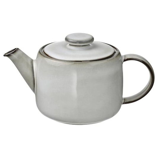 GLADELIG - Teapot, grey, 1.2 l - best price from Maltashopper.com 00537548