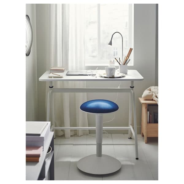 GLADHÖJDEN - Desk sit/stand, white, 100x60 cm - best price from Maltashopper.com 30493939