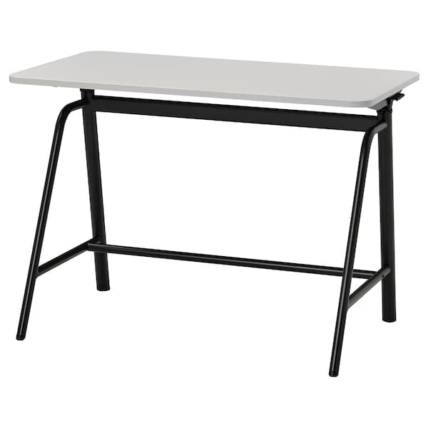 GLADHÖJDEN - Desk sit/stand, light grey/anthracite, 100x60 cm - best price from Maltashopper.com 20541610