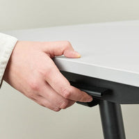 GLADHÖJDEN - Desk sit/stand, light grey/anthracite, 100x60 cm - best price from Maltashopper.com 20541610