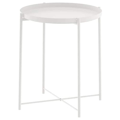 GLADOM - Tray table, white, 45x53 cm - best price from Maltashopper.com 70337819