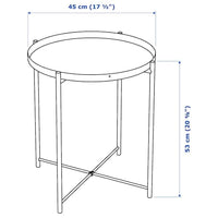 GLADOM - Tray table, white, 45x53 cm - Premium Furniture from Ikea - Just €19.99! Shop now at Maltashopper.com
