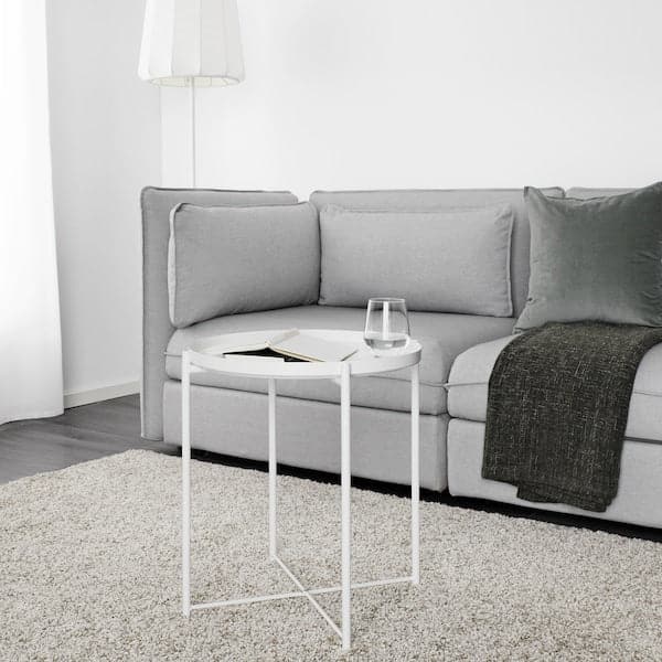 GLADOM - Tray table, white, 45x53 cm - best price from Maltashopper.com 70337819