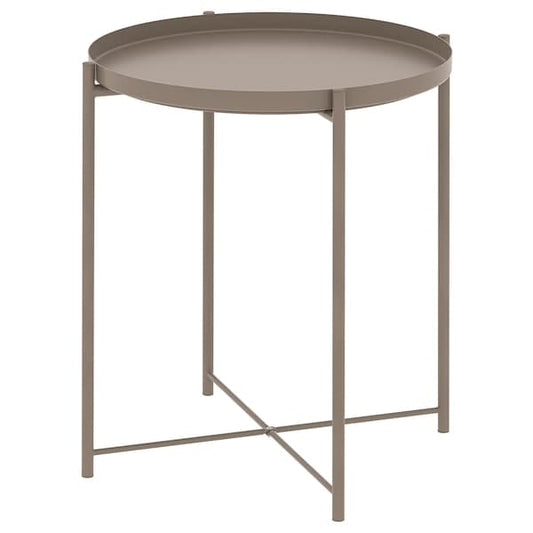 Ikea GLADOM - Tray table, dark grey-beige, 45x53 cm