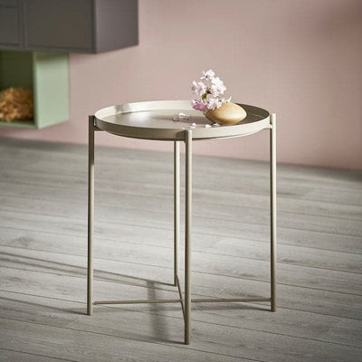 GLADOM - Tray table, dark grey-beige, 45x53 cm - best price from Maltashopper.com 30513763
