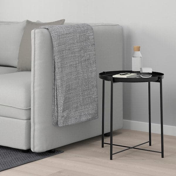 Ikea GLADOM - Tray table, black, 45x53 cm