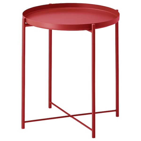 GLADOM - Tray table, red, 45x53 cm - best price from Maltashopper.com 00533649