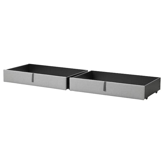 GLADSTAD Upholstered undersole container - Kabusa light grey 200 cm , 200 cm - best price from Maltashopper.com 10498424