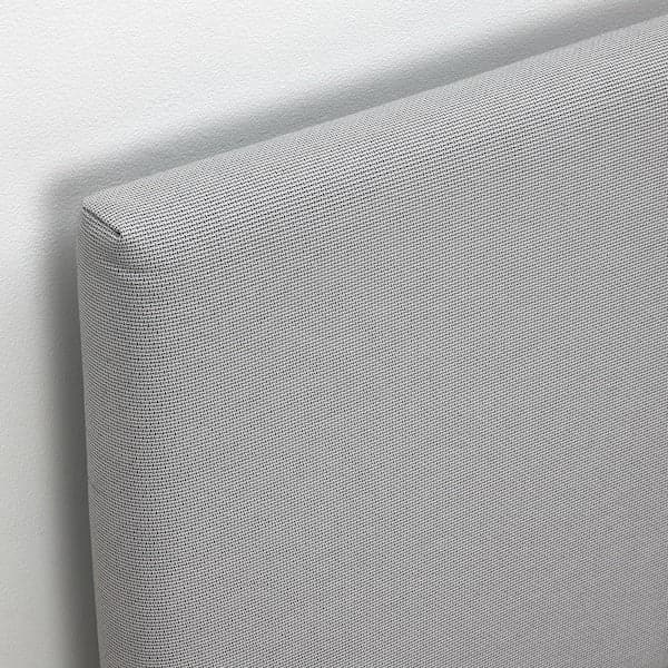 GLADSTAD Upholstered bed, 2 containers - Kabusa light grey 140x200 cm , - best price from Maltashopper.com 09406798