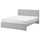 GLADSTAD upholstered bed frame, Kabusa light grey, 160x200 cm
