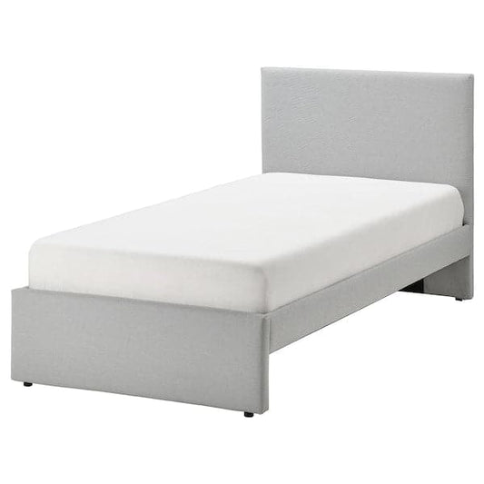 GLADSTAD Padded bed structure - Light grey Kabusa 90x200 cm , 90x200 cm - best price from Maltashopper.com 50490459