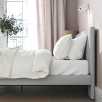 GLADSTAD Padded bed structure - Light grey Kabusa 140x200 cm - best price from Maltashopper.com 60490449