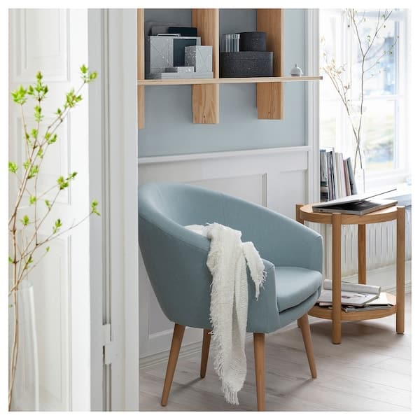 GLAMSEN Armchair, Orrsta light blue