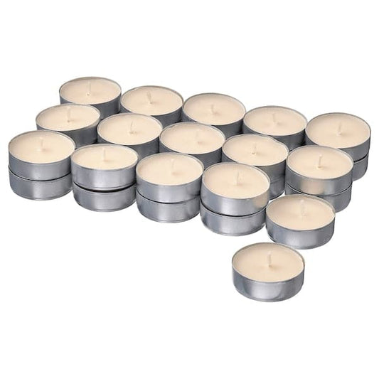 Ikea GLANSLIND - Scented tealight, smoky vanilla/light beige, 3.5 hr