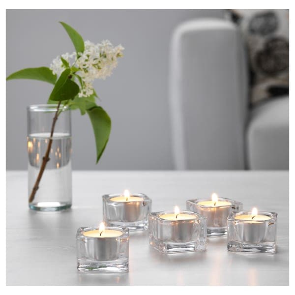 GLASIG - Tealight holder, clear glass, 5x5 cm - best price from Maltashopper.com 00259141