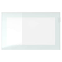 GLASSVIK - Glass door, white/light green frosted glass, 60x38 cm - best price from Maltashopper.com 80540900