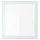 GLASSVIK glass door, white/light green frosted glass, 60x64 cm