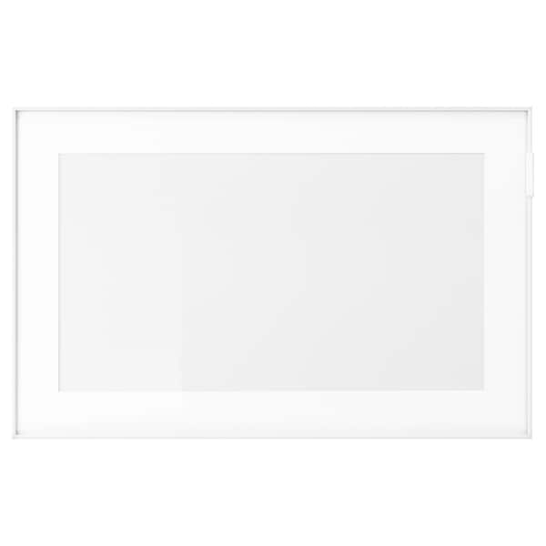 GLASSVIK - Glass door, white/clear glass , - best price from Maltashopper.com 20291654