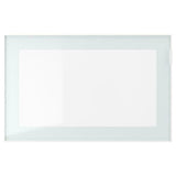 GLASSVIK glass door, white/light green clear glass, 60x38 cm