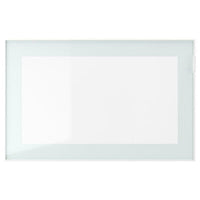 GLASSVIK - Glass door, white/light green clear glass, 60x38 cm - best price from Maltashopper.com 60540897