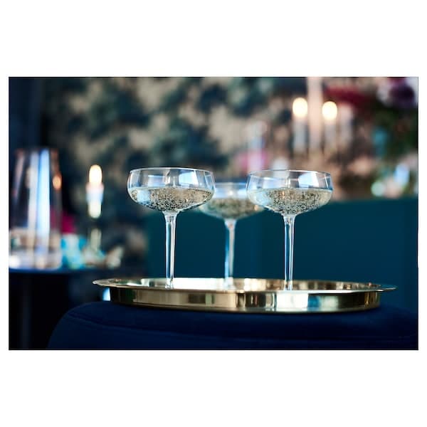 Ikea GLATTIS - Tray, brass-colour, 38 cm