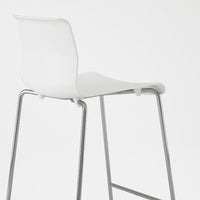 GLENN Bar stool - white/chrome 77 cm , 77 cm - best price from Maltashopper.com 30135658