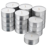 GLIMMA unscented candle in metal cup, 9 hr, 24 pack