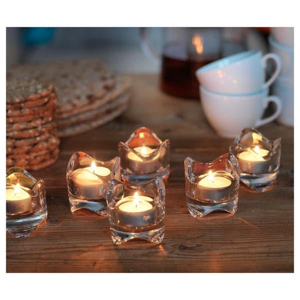 Ikea GLIMMA Fragrance-free candle, 6h, 36 pieces
