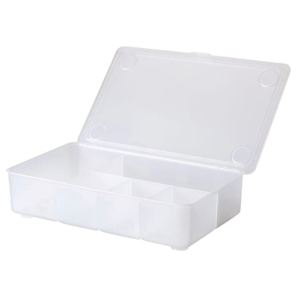 GLIS - Box with lid, transparent, 34x21 cm - best price from Maltashopper.com 00283103