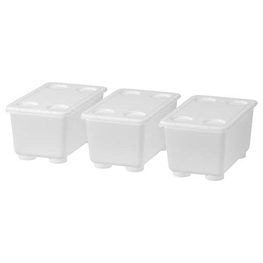 Ikea GLIS - Box with lid, transparent, 17x10 cm