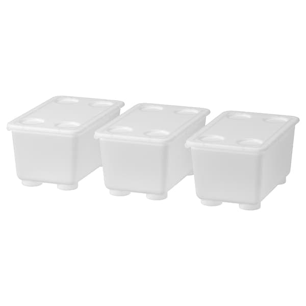 Ikea GLIS - Box with lid, transparent, 17x10 cm