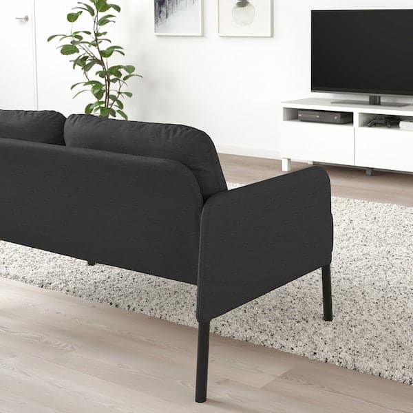 GLOSTAD 2-seater sofa - Dark grey Knisa , - best price from Maltashopper.com 50489012