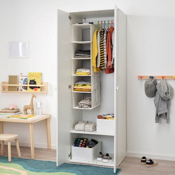 GODISHUS - Wardrobe, white, 60x51x178 cm - best price from Maltashopper.com 50422494