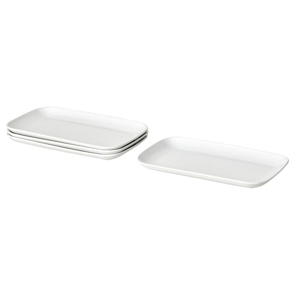 GODMIDDAG - Plate, white, 18x30 cm - best price from Maltashopper.com 90483796
