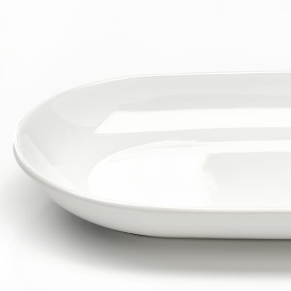 GODMIDDAG - Serving plate, white, 27x14 cm - best price from Maltashopper.com 80479648