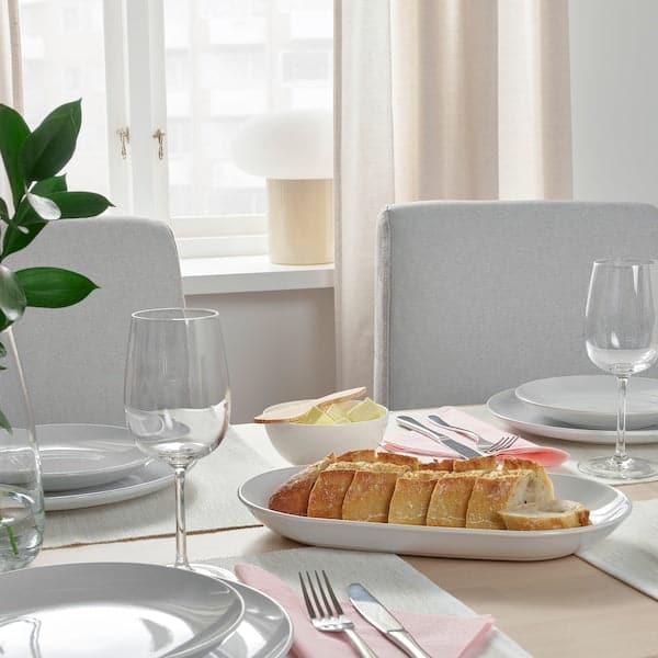 GODMIDDAG - Serving plate, white, 32x18 cm - best price from Maltashopper.com 80477201