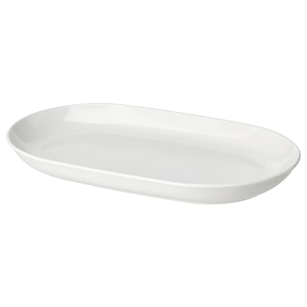 Ikea GODMIDDAG - Serving plate, white, 32x18 cm