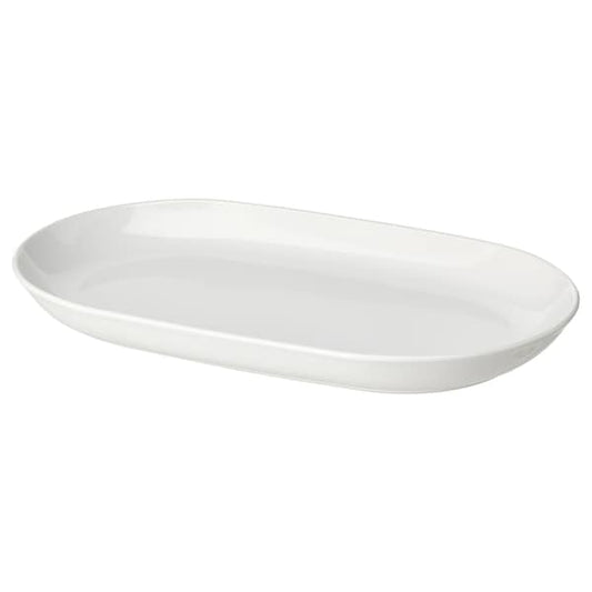 Ikea GODMIDDAG - Serving plate, white, 32x18 cm