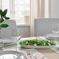 GODMIDDAG - Serving plate, white, 36x22 cm - best price from Maltashopper.com 50479720