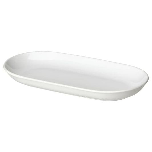 GODMIDDAG - Serving plate, white, 36x22 cm - best price from Maltashopper.com 50479720