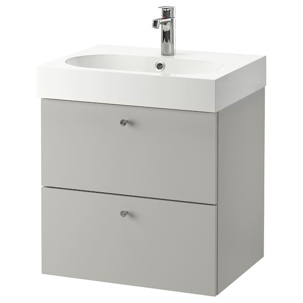 GODMORGON / BRÅVIKEN - Washbasin cabinet with 2 drawers