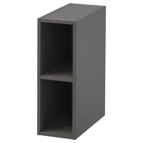 GODMORGON - Open cabinet, Gillburen dark grey, 20x45x58 cm