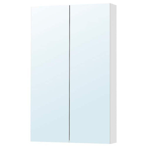 GODMORGON - Mirror cabinet with 2 doors, mirror glass, 60x14x96 cm