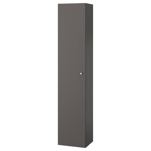 GODMORGON - High cabinet, Gillburen dark grey, 40x32x192 cm
