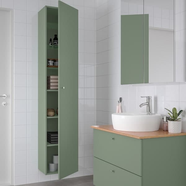 GODMORGON High Mobile - Gillburen grey-green 40x32x192 cm , - best price from Maltashopper.com 30481248